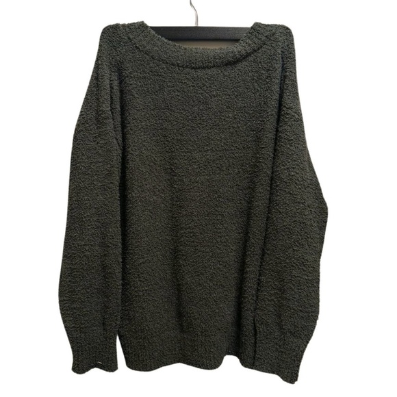 Sanctuary Women's Green forest Long-Sleeve V-Neck Sweatshirt Sweater L - Picture 7 of 10